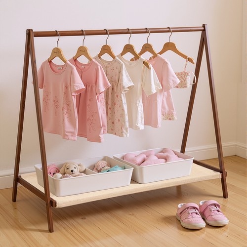 Childrens clothes rail - clothes, hanging