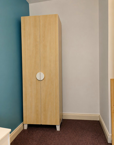 Light wood freestanding door - light,