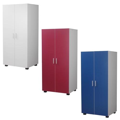 Kids wooden wardrobe double - wooden,