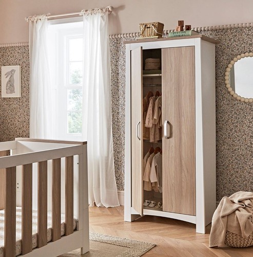Ada nursery wardrobe white ash - nursery,