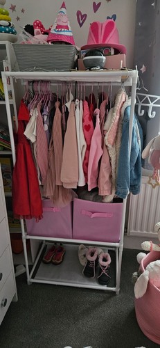 Kids rail rack wardrobe