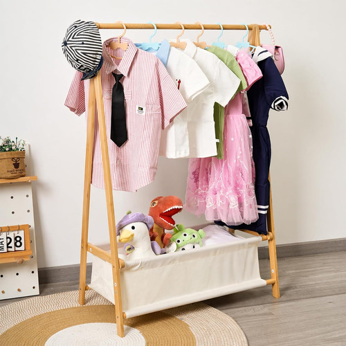 Bamboo kids dress rail - dress, with
