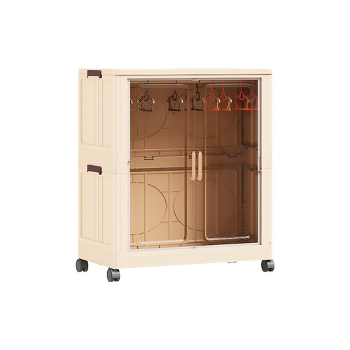 Plastic storage cabinet - plastic, double